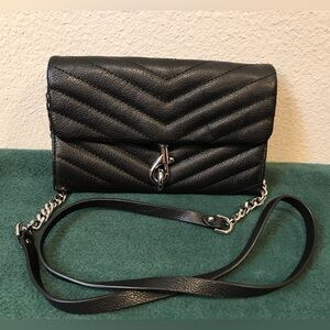 Rebecca Minkoff Black Quilted Leather Shoulder Bag
